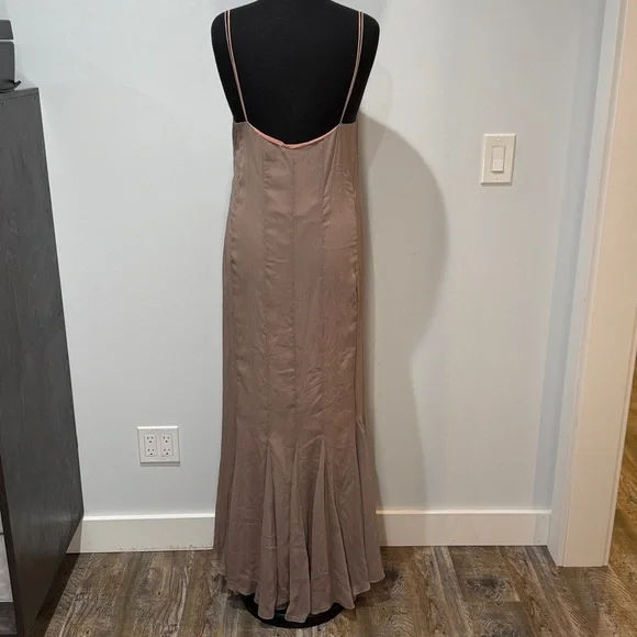 Zara | Strappy Georgette Maxi Dress with Flared Hem - Picture 7 of 10